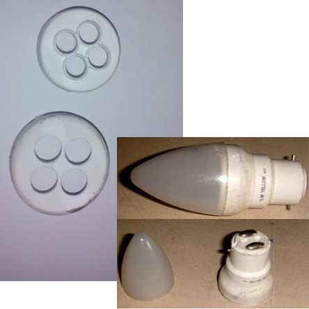 CFL PBT plastic parts and led bulb housing